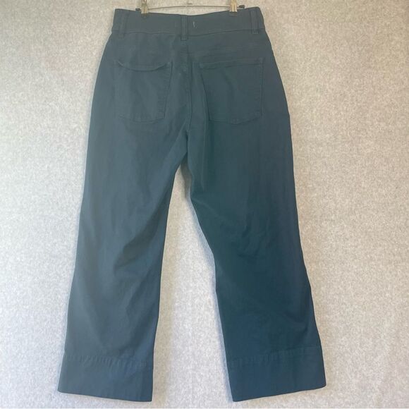 Womens DL1961 Hepburn Sailor High Rise Wide Leg Button Front Pants Blue 31 #WW - Picture 5 of 12